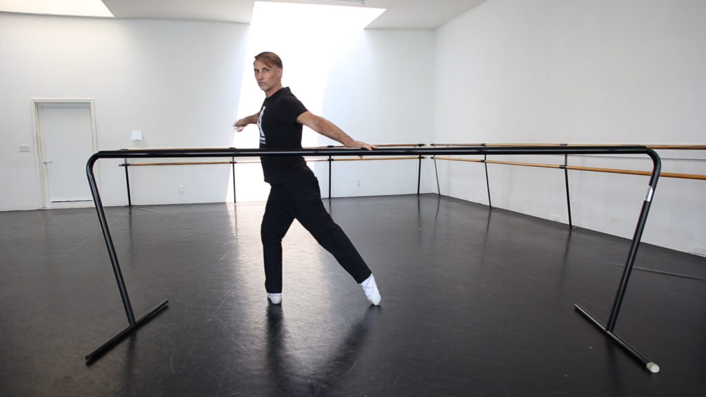 Improper ballet barre arm placement