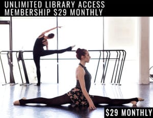 ballet class streaming library membership banner ad